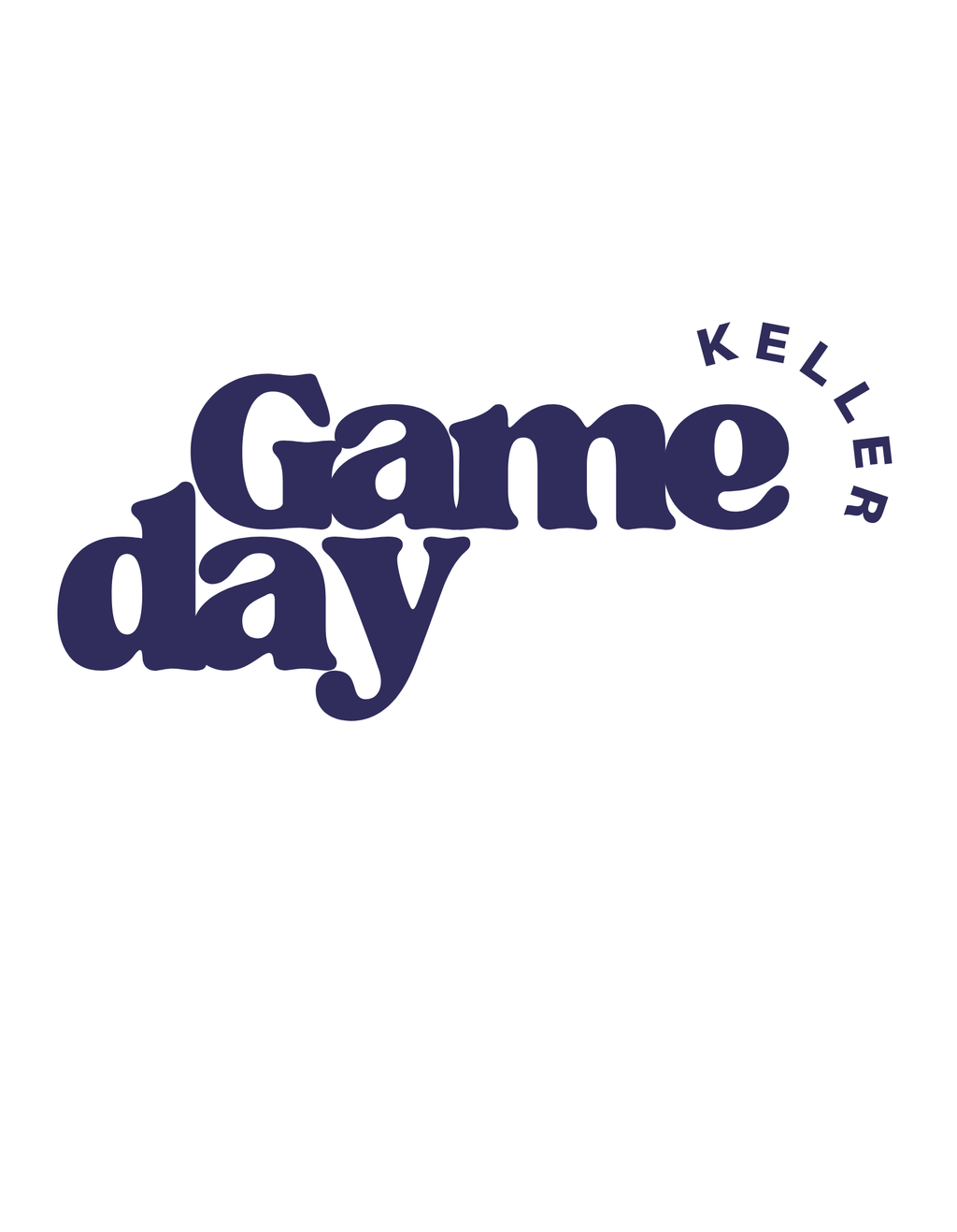 Game Day Bold Keller, TX T-Shirt