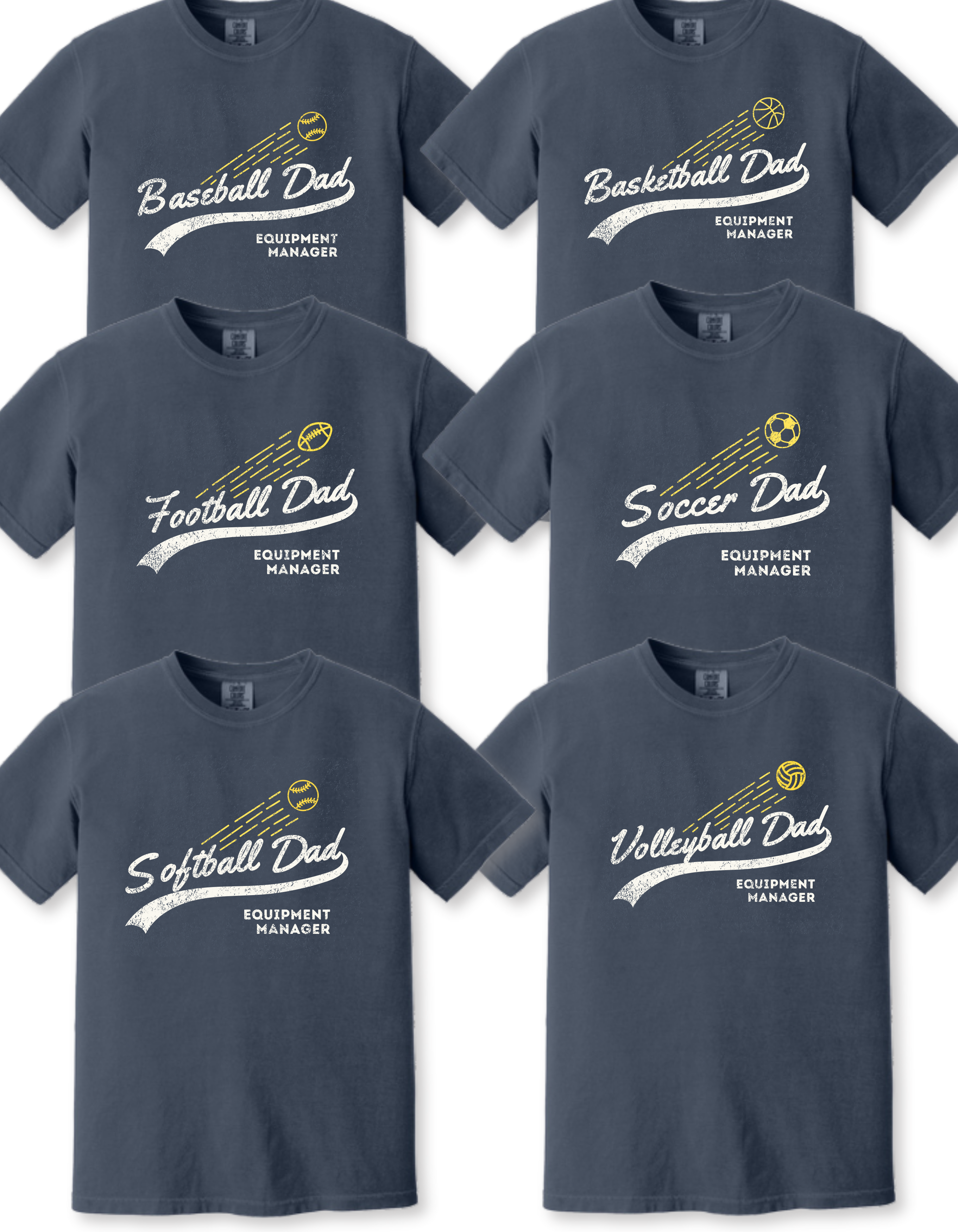 Sports Dad Vintage Style T-Shirt