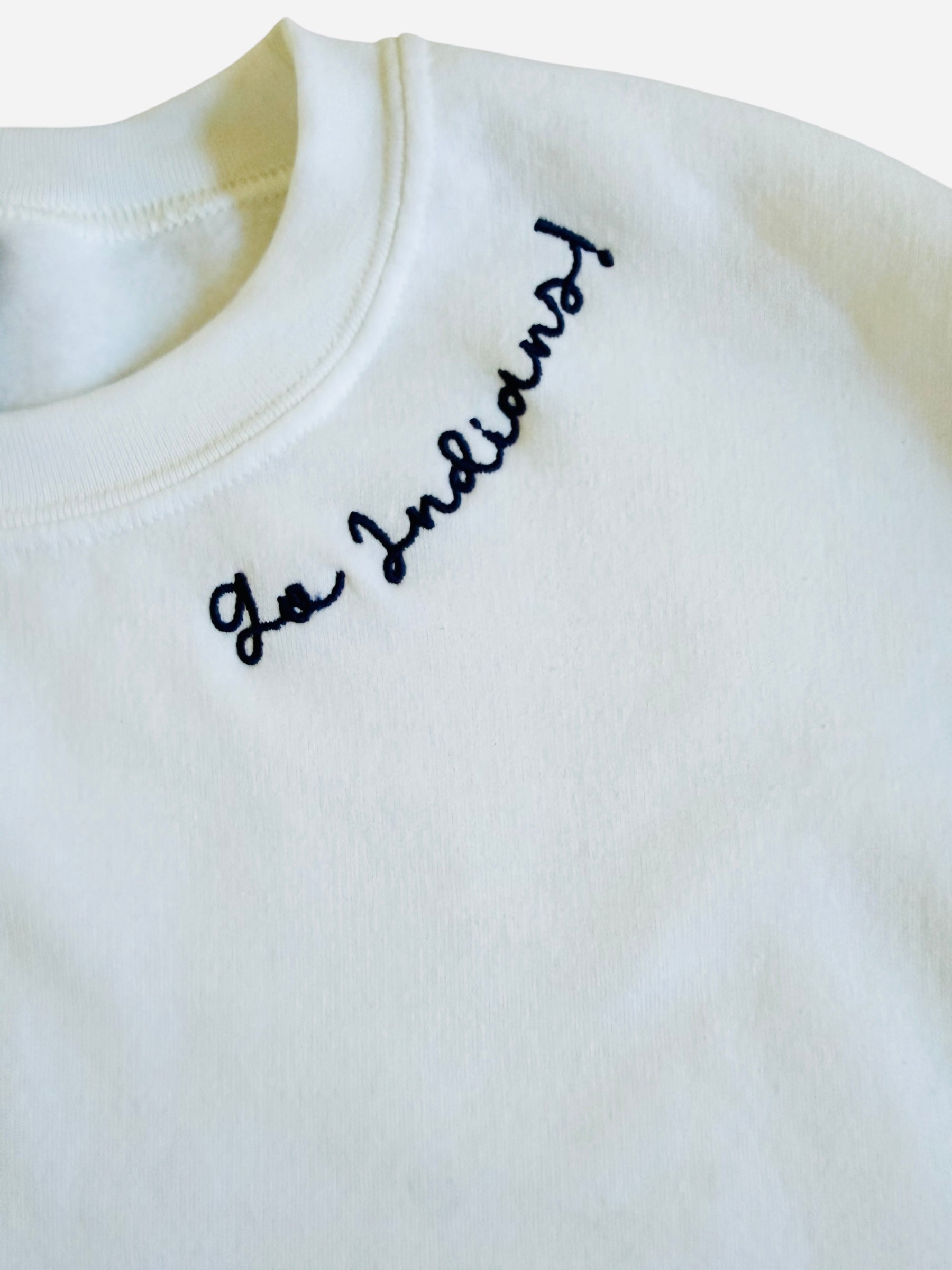 Go Indians! Embroidered Sweatshirt