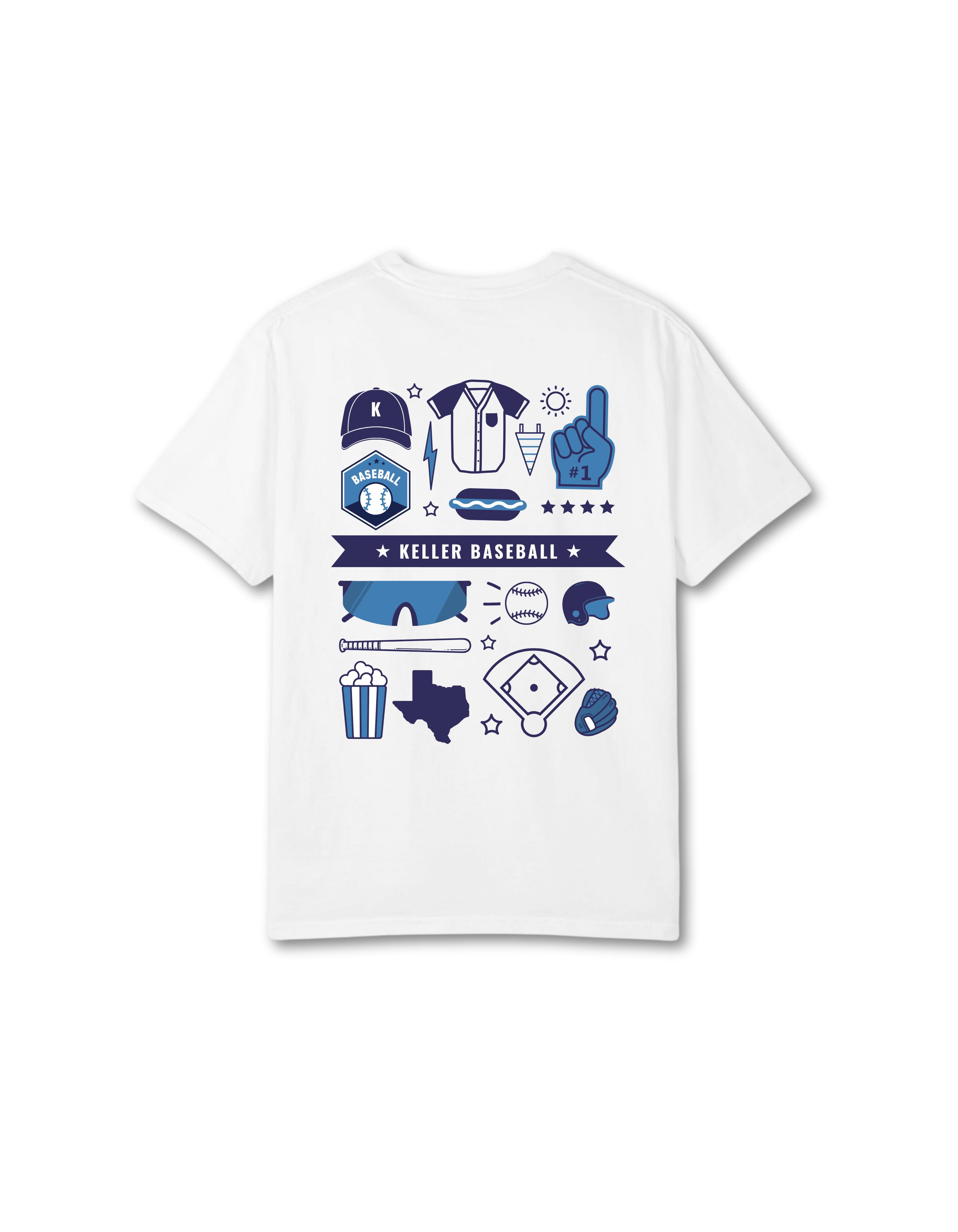 Keller Baseball Icons T-Shirt