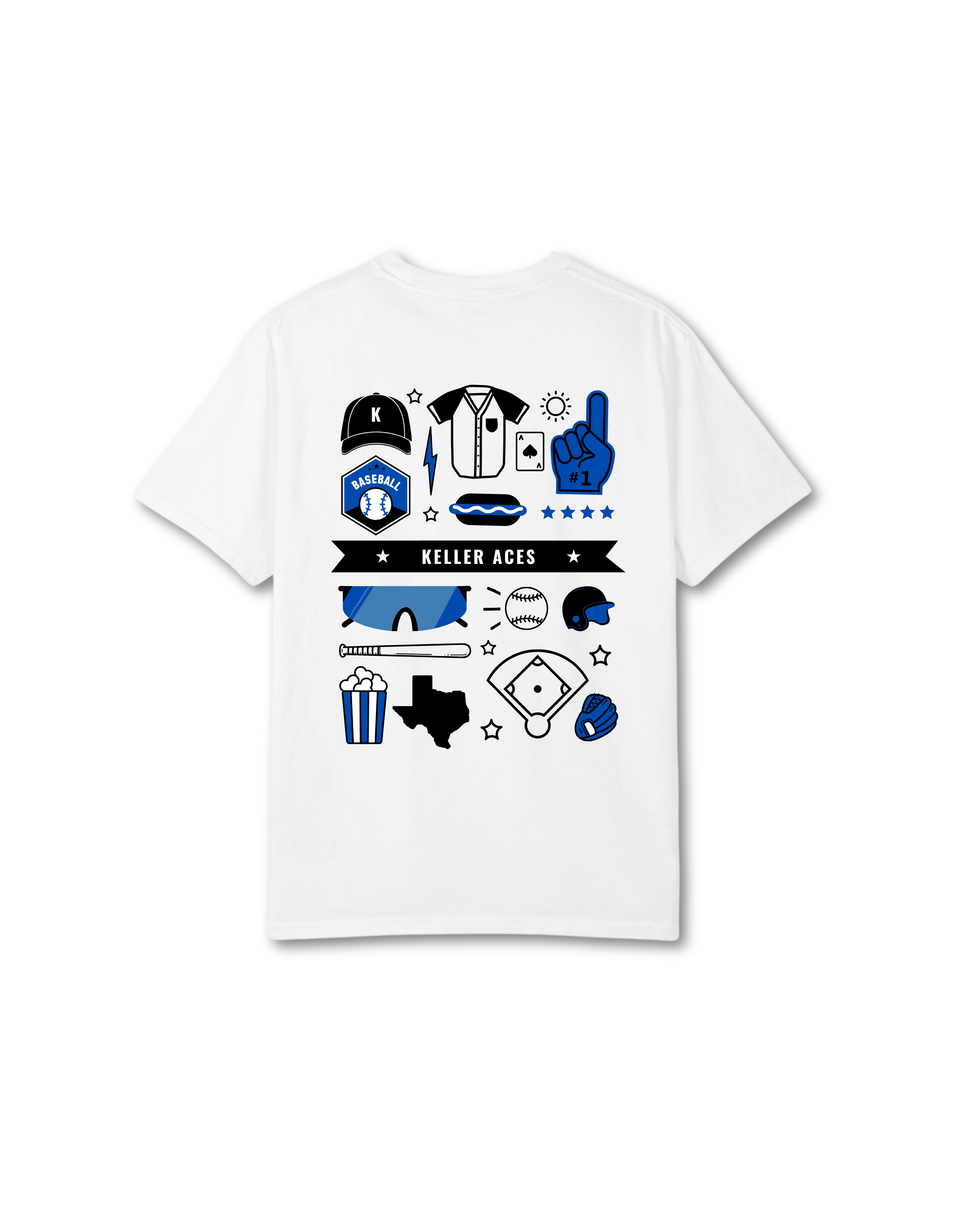 Keller Baseball Icons T-Shirt
