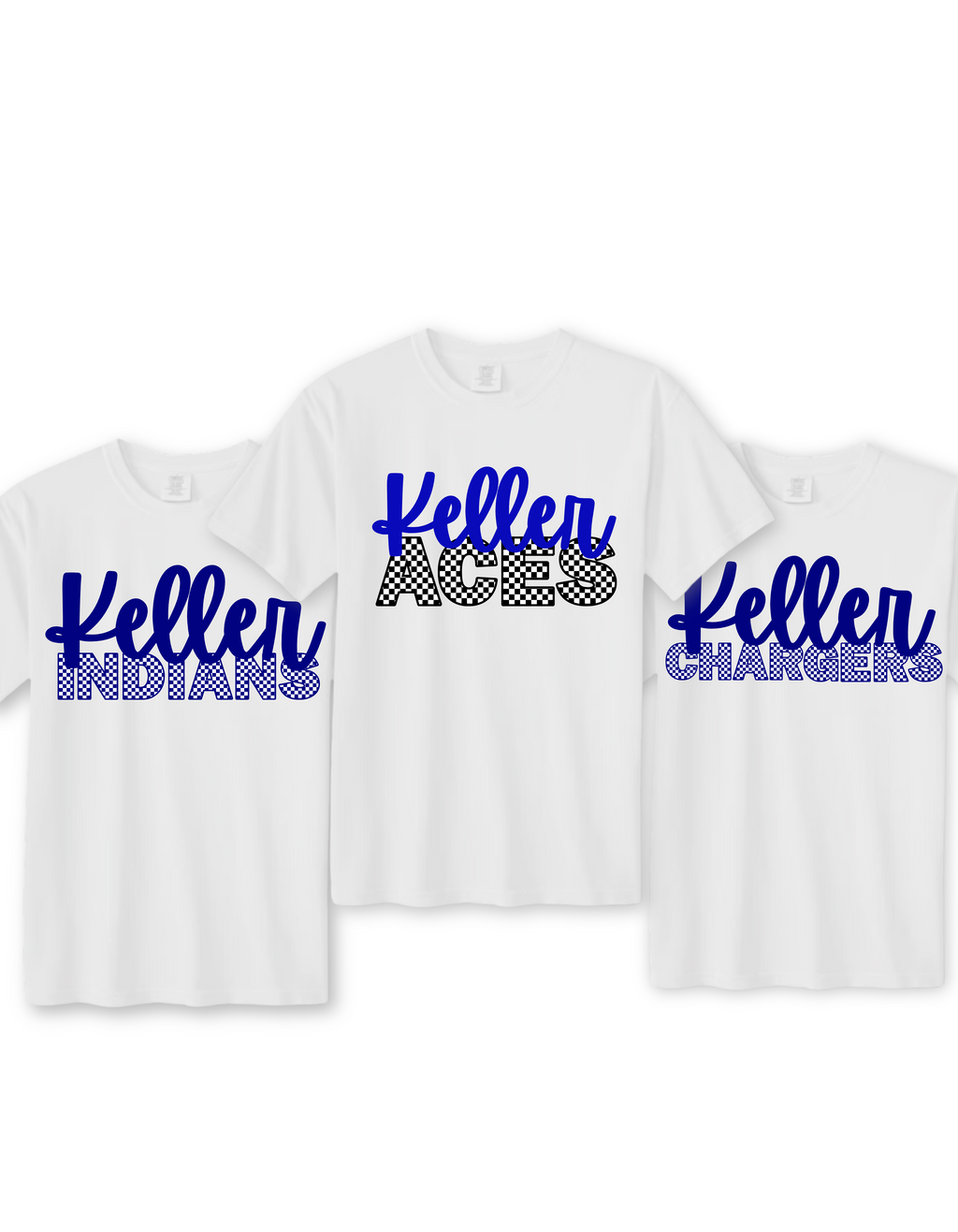 Keller Baseball Checker T-Shirt
