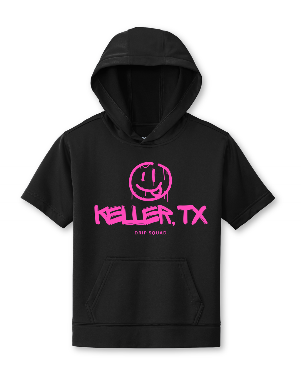 Keller Graffiti Short-Sleeve Hooded Sweatshirt