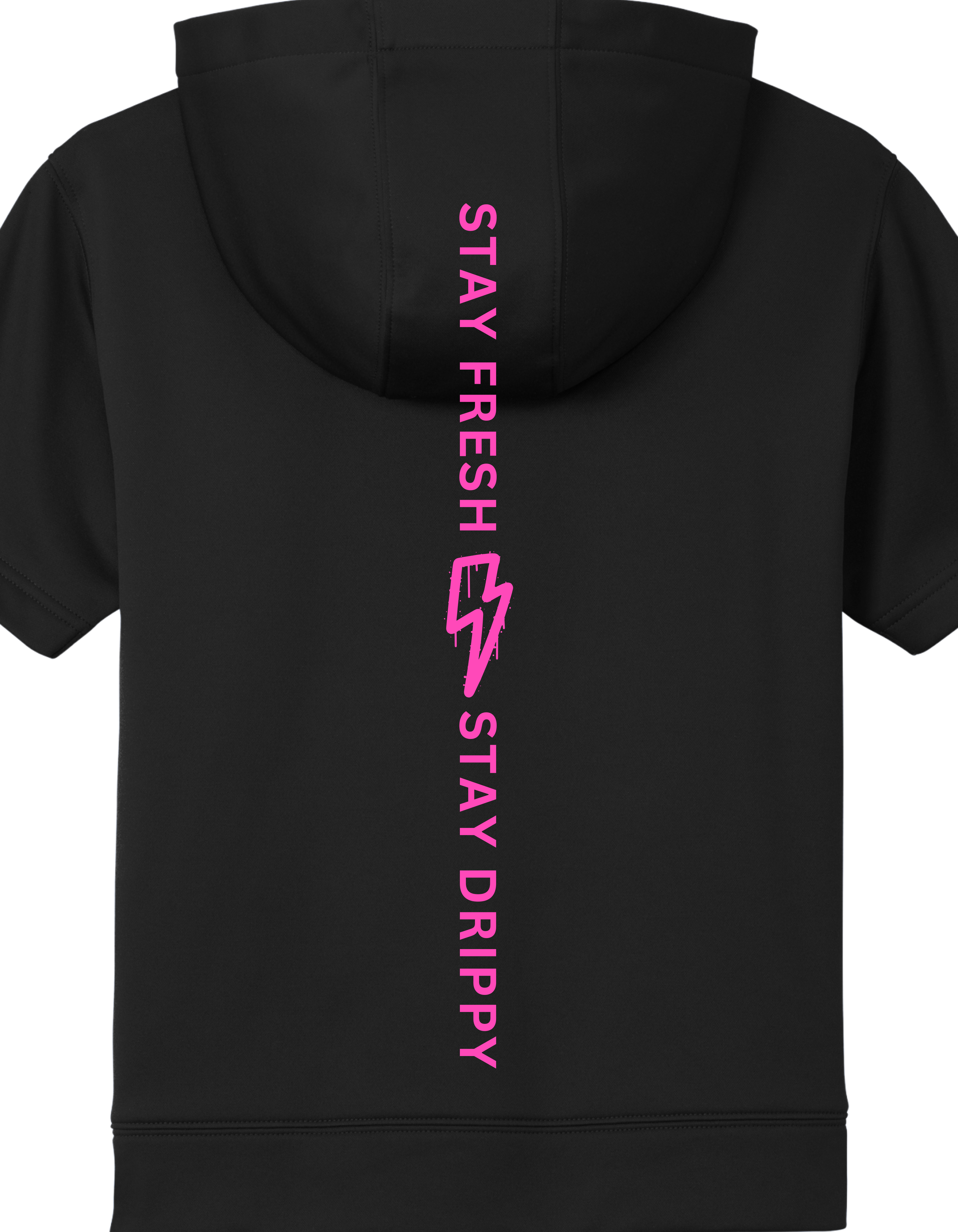 Keller Graffiti Short-Sleeve Hooded Sweatshirt