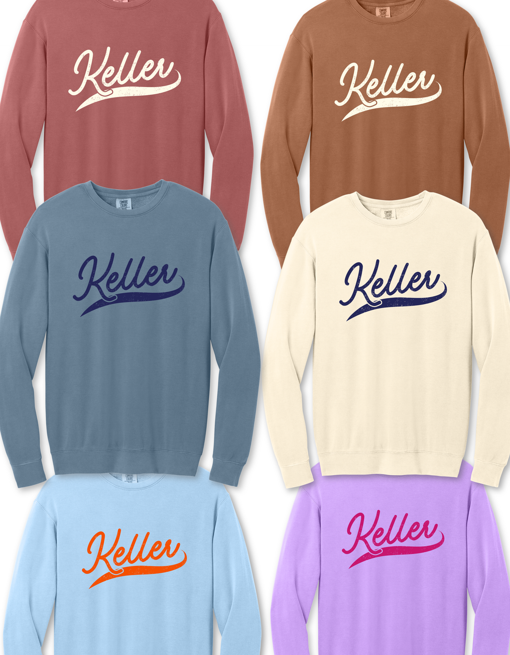 Keller Vintage Style Sweatshirt