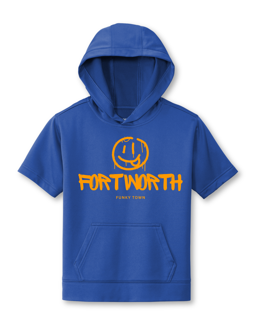 Fort Worth Graffiti Short-Sleeve Hooded Sweatshirt