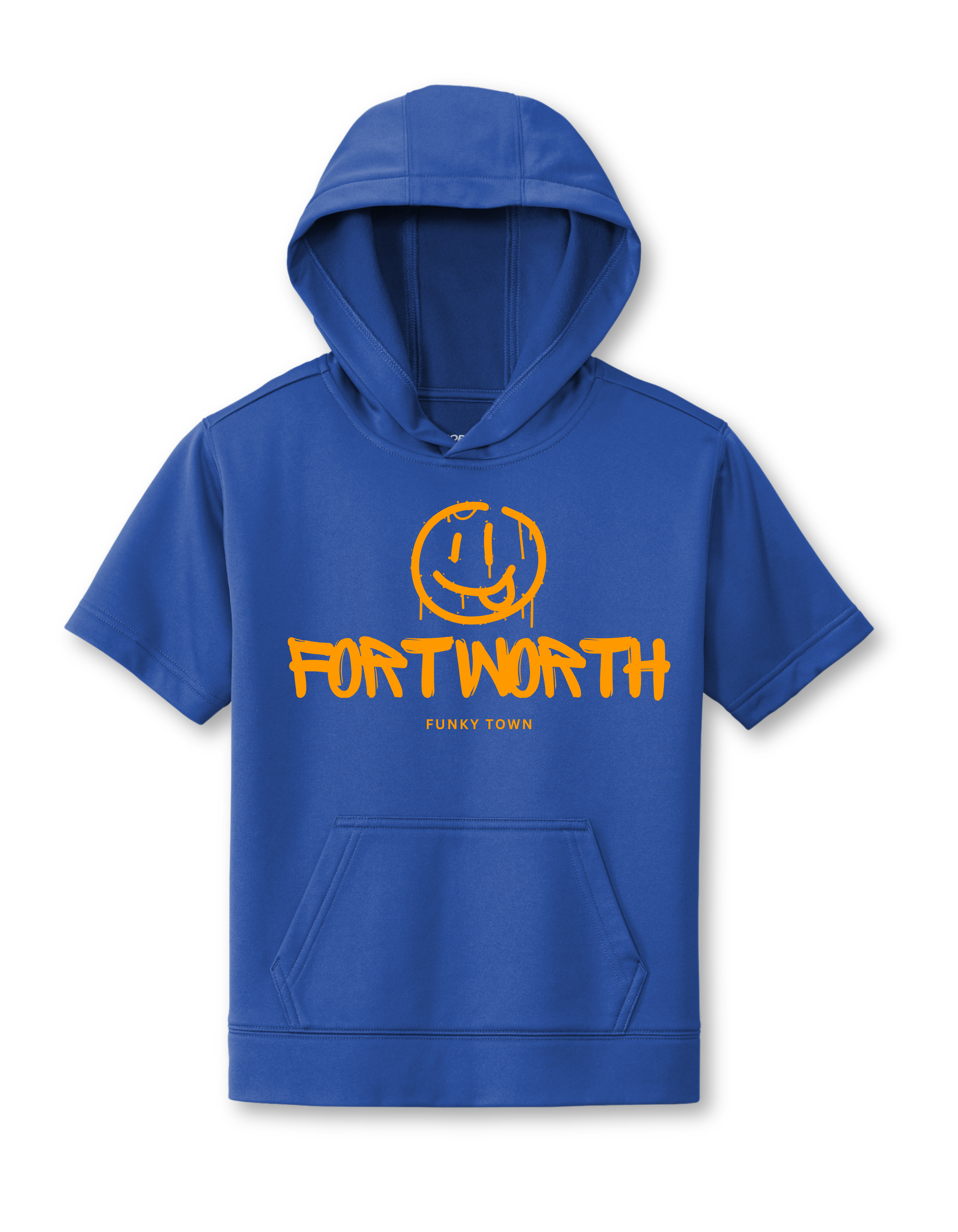 Fort Worth Graffiti Short-Sleeve Hooded Sweatshirt