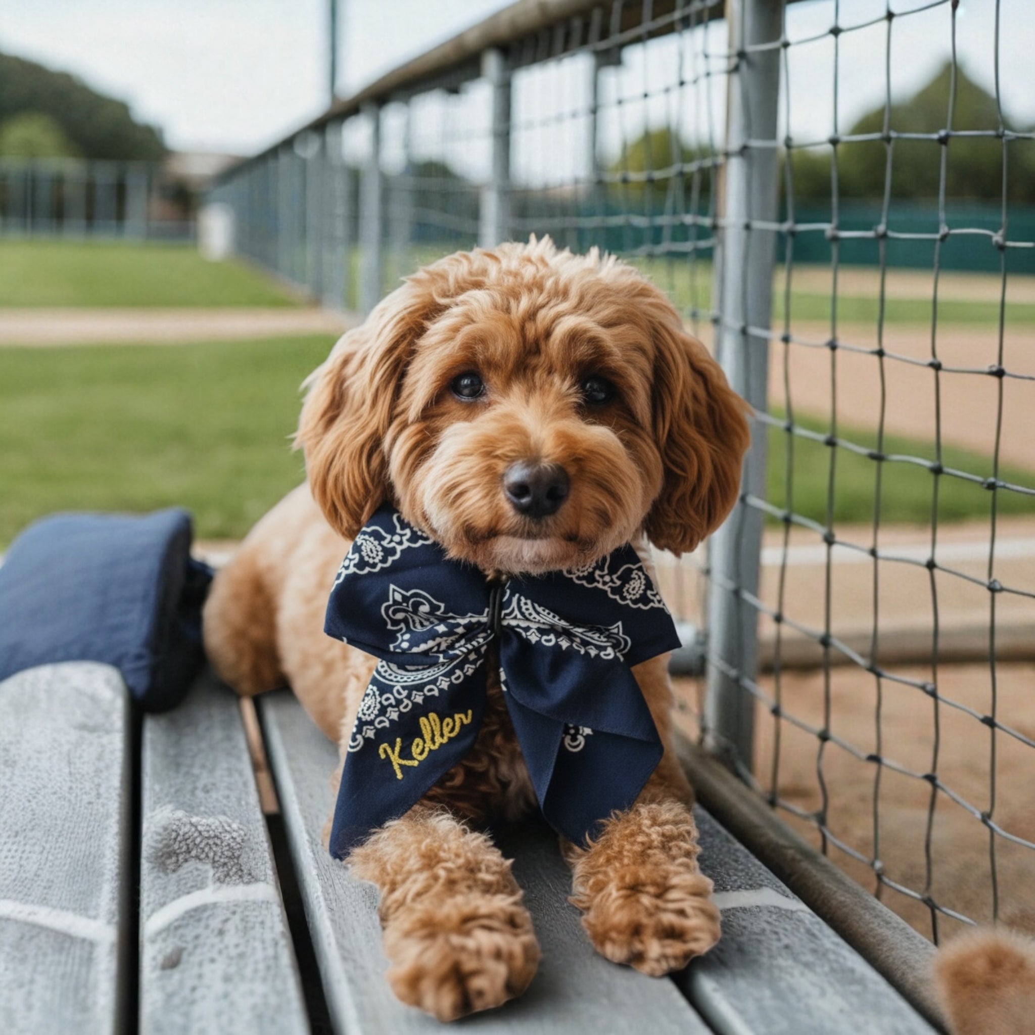 Keller Embroidered Bandana Bow